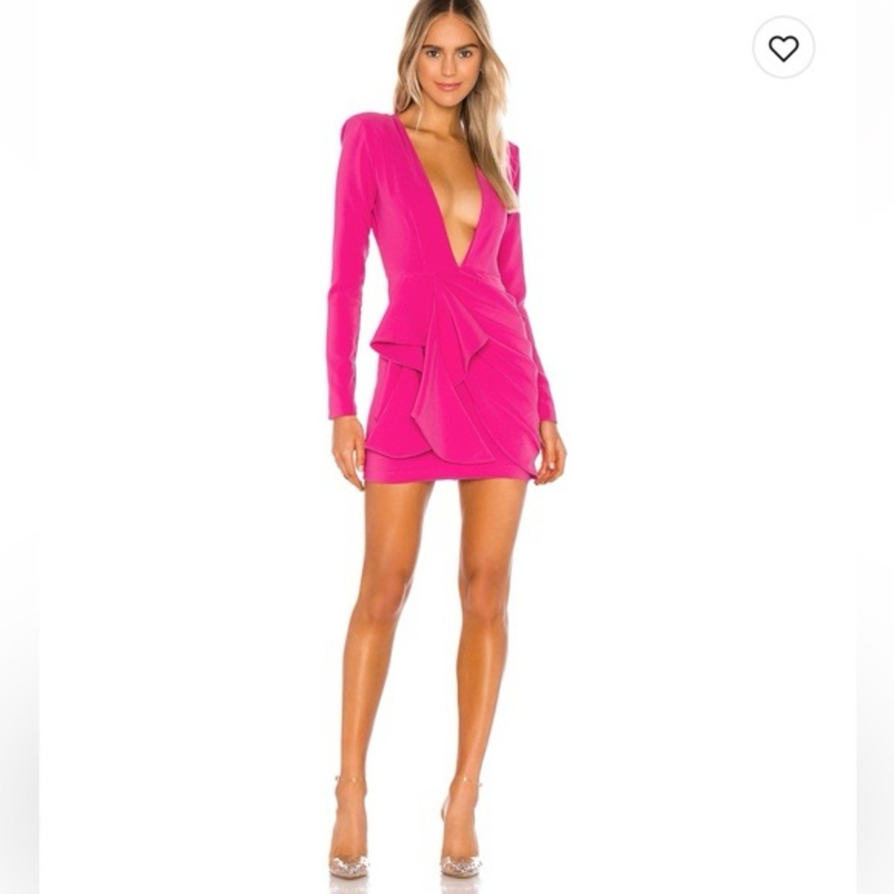 x REVOLVE Fena Mini Dress in Fuchsia